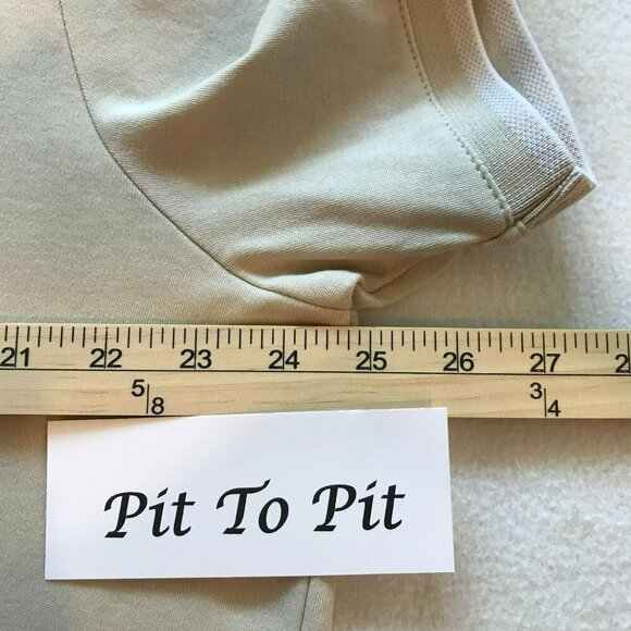 Apt. 9 Men's 3-Button Golf Polo Shirt Size XXL in Tan Activewear Short Sleeve - Picture 12 of 13
